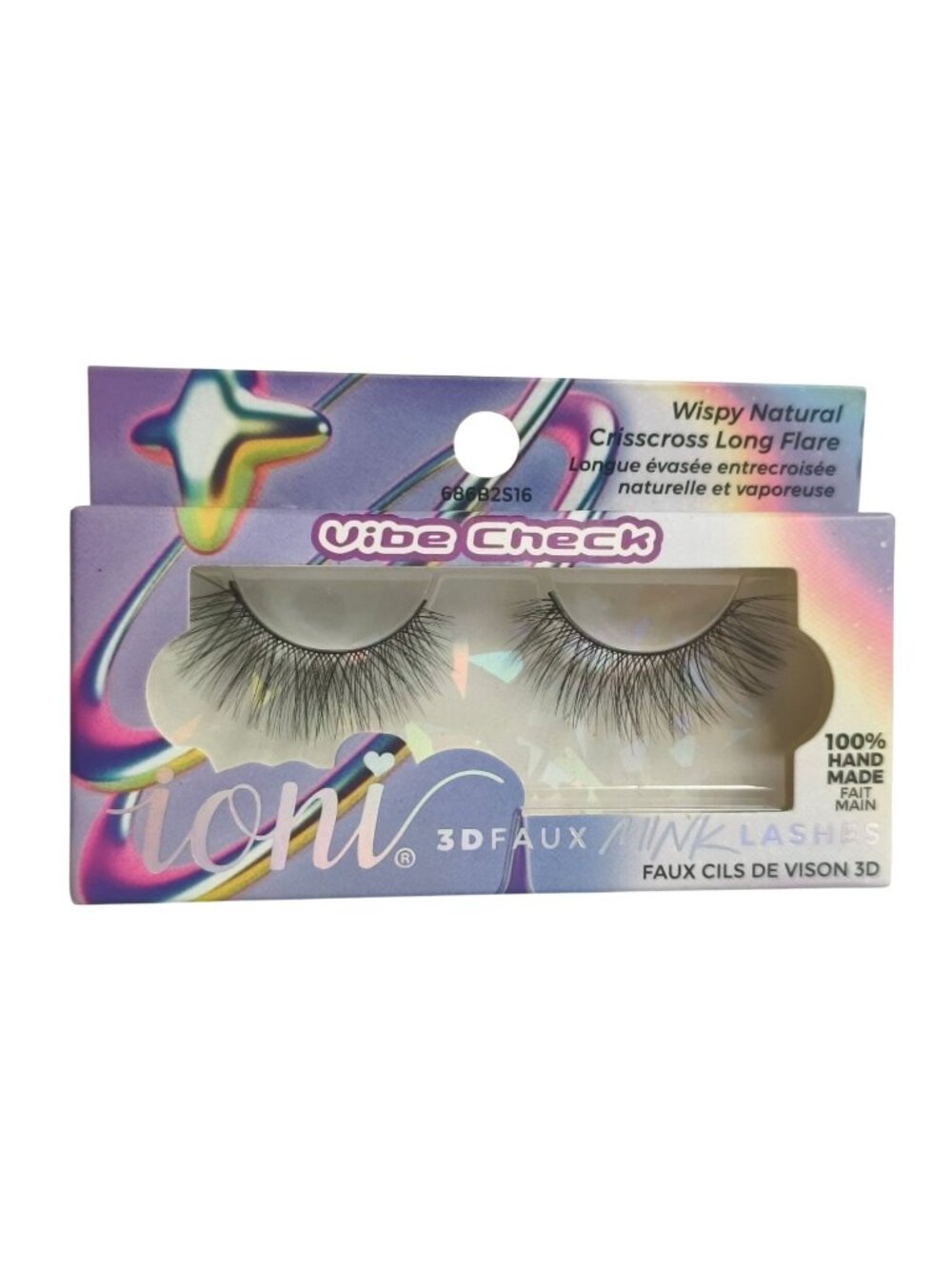 Ioni 3D Faux Mink Lashes Wispy Natural Crisscross Long Flare Flexible Reusable